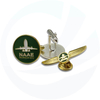 Mini insignia de la policía militar de oro de bronce