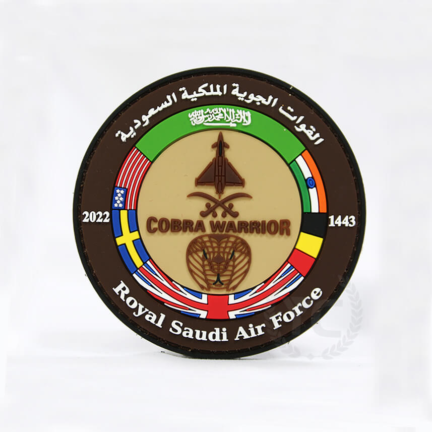 Parche de PVC personalizado de la Fuerza Aérea Real Saudita