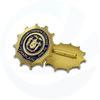 Insignia de esmalte suave de oro de metal personalizado