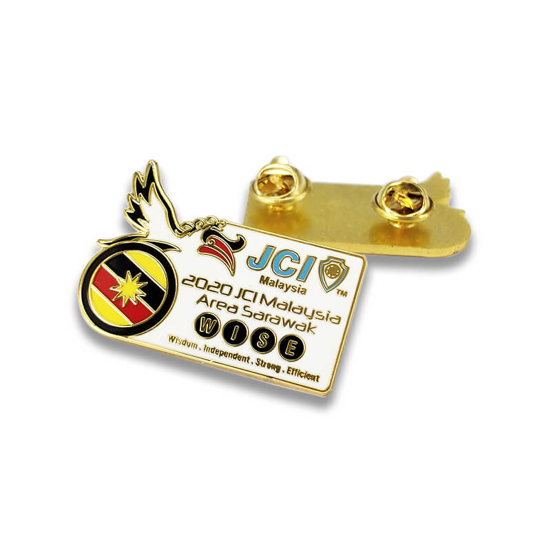 Pin de honor de honor de metal de recuerdo de oro personalizado personalizado