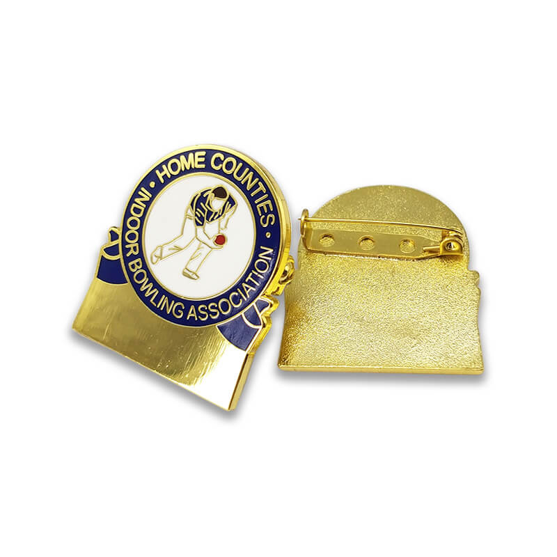 Pin de honor de honor de metal de recuerdo de oro personalizado personalizado